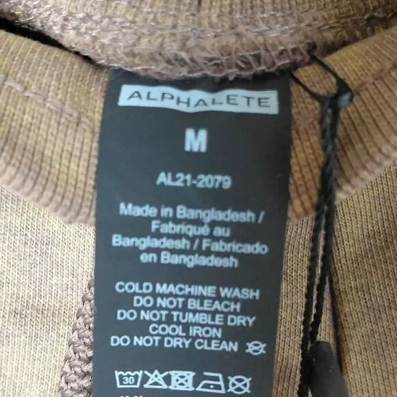 NEW Alphalete Essential Jogger Brown Tie Dye Medium NWT - Picture 5 of 8